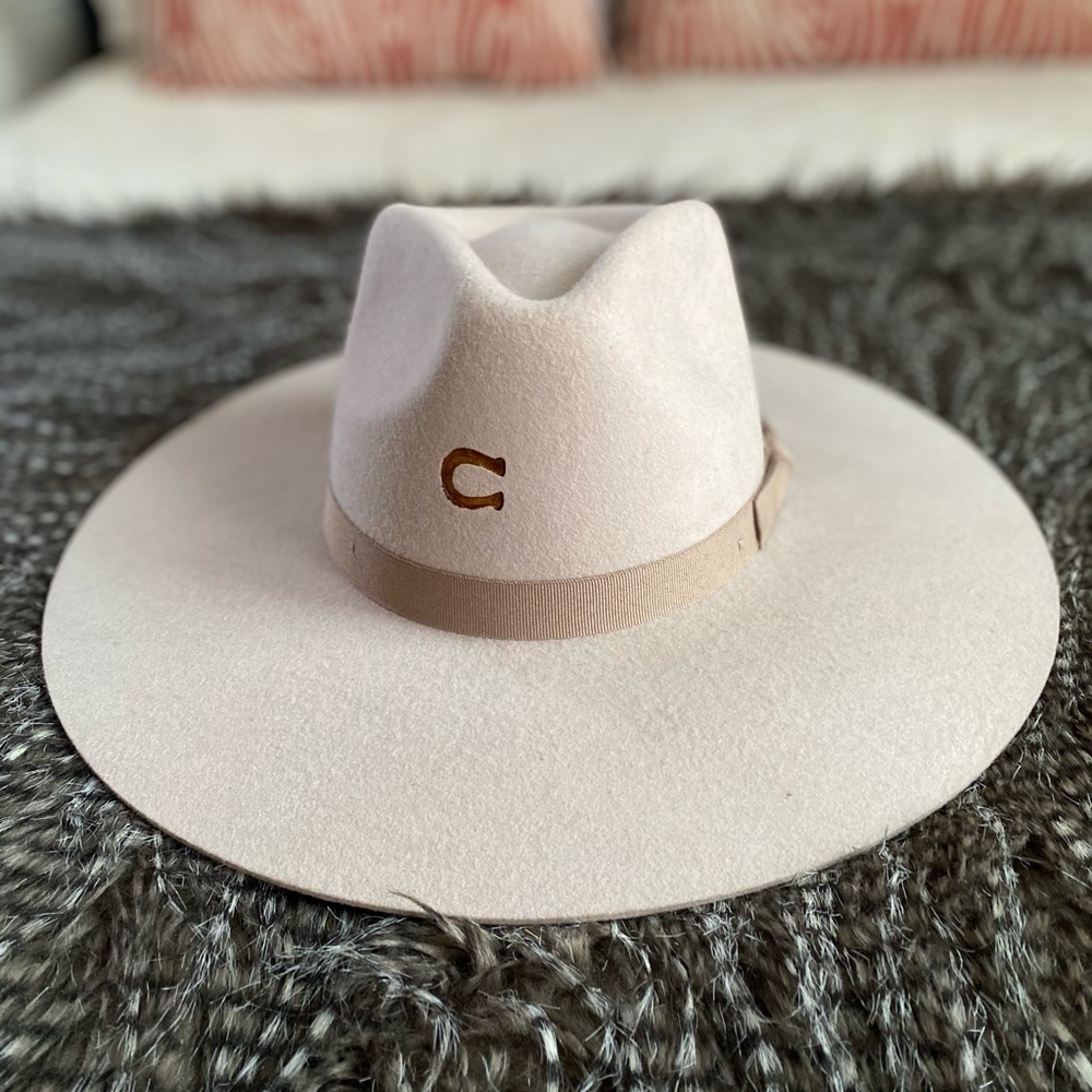 Charlie one, cream colored hat, size medium